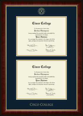 Cisco College diploma frame - Double Diploma Frame in Murano