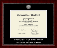 University of Hartford diploma frame - Silver Engraved Medallion Diploma Frame in Sutton