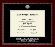University of Hartford diploma frame - Silver Engraved Medallion Diploma Frame in Sutton