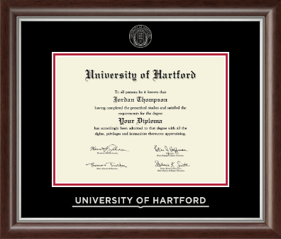 University of Hartford diploma frame - Silver Embossed Diploma Frame in Devonshire