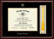 Temple College diploma frame - Tassel & Cord Diploma Frame in Southport