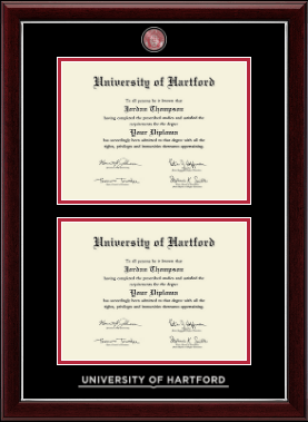 University of Hartford diploma frame - Masterpiece Medallion Double Diploma Frame in Gallery Silver