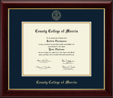 County College of Morris diploma frame - Gold Embossed Diploma Frame in Gallery