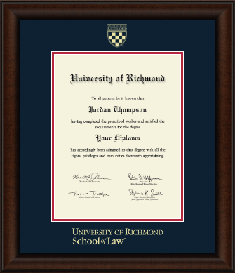 University of Richmond diploma frame - Gold Embossed Diploma Frame in Lenox