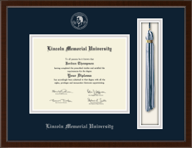 Lincoln Memorial University diploma frame - Tassel & Cord Diploma Frame in Delta