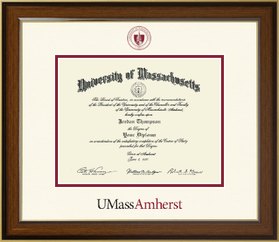 University of Massachusetts Amherst diploma frame - Dimensions Diploma Frame in Westwood