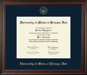 University of Maine at Presque Isle diploma frame - Gold Embossed Diploma Frame in Studio