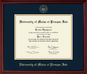 University of Maine at Presque Isle diploma frame - Gold Embossed Diploma Frame in Camby