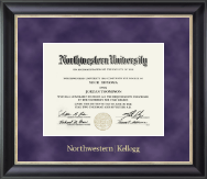 University of South Florida diploma frame - Gold Embossed Diploma Frame in Noir