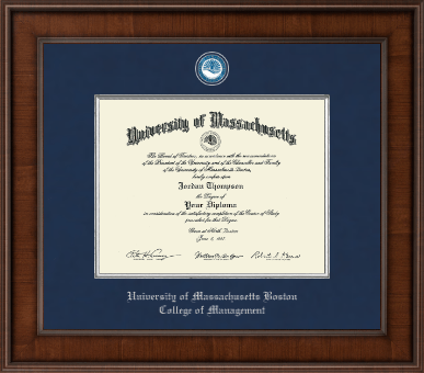 University of Massachusetts Boston diploma frame - Presidential Masterpiece Diploma Frame in Madison