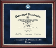 University of Massachusetts Boston diploma frame - Masterpiece Medallion Diploma Frame in Kensington Silver