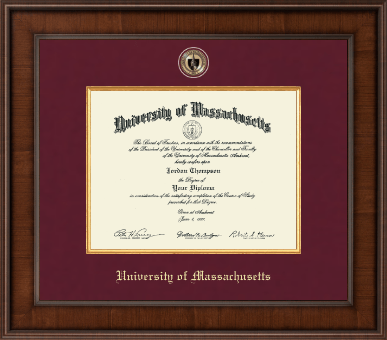 University of Massachusetts Amherst diploma frame - Presidential Masterpiece Diploma Frame in Madison