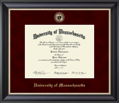 University of Massachusetts Amherst diploma frame - Regal Edition Diploma Frame in Noir