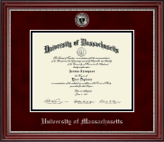 University of Massachusetts Amherst diploma frame - Pewter Masterpiece Medallion Diploma Frame in Kensington Silver