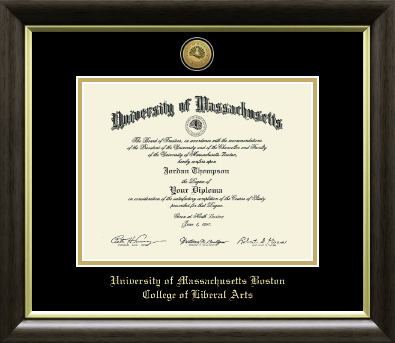 University of Massachusetts Boston diploma frame - Gold Engraved Medallion Diploma Frame in Hampshire