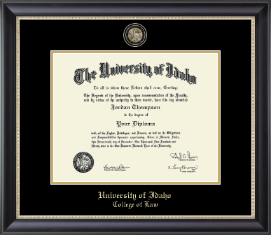 University of Idaho diploma frame - Masterpiece Medallion Diploma Frame in Noir