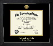 University of Idaho diploma frame - Gold Engraved Medallion Diploma Frame in Eclipse