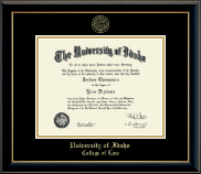 University of Idaho diploma frame - Gold Embossed Diploma Frame in Onyx Gold