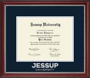 Jessup University diploma frame - Silver Embossed Diploma Frame in Kensington Silver