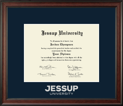 Jessup University diploma frame - Silver Embossed Diploma Frame in Studio