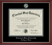 Cleveland State University diploma frame - Masterpiece Medallion Diploma Frame in Kensington Silver