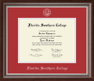 Florida Southern College diploma frame - Silver Embossed Diploma Frame in Devonshire