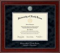 University of North Texas diploma frame - Presidential Pewter Masterpiece Diploma Frame in Jefferson