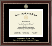 University of North Texas diploma frame - Masterpiece Medallion Diploma Frame in Chateau