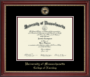 University of Massachusetts Amherst diploma frame - Masterpiece Medallion Diploma Frame in Kensington Gold