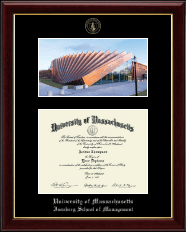 University of Massachusetts Amherst diploma frame - Campus Scene Diploma Frame in Gallery