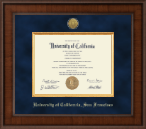University of California San Francisco diploma frame - Presidential Gold Engraved Diploma Frame in Madison