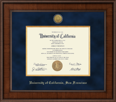 University of California San Francisco diploma frame - Presidential Gold Engraved Diploma Frame in Madison