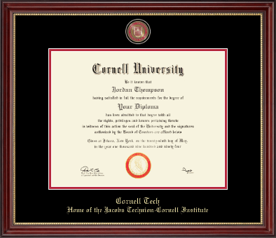 Cornell University diploma frame - Masterpiece Medallion Diploma Frame in Kensington Gold