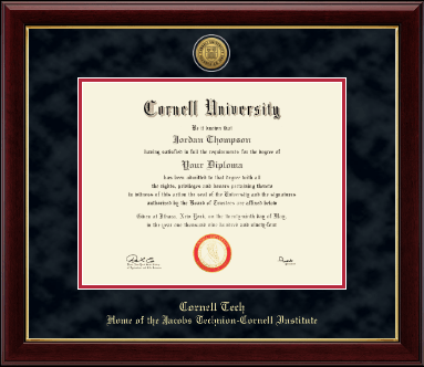 Cornell University diploma frame - Gold Engraved Medallion Diploma Frame in Gallery