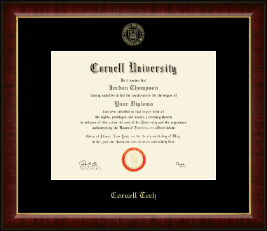Cornell University diploma frame - Gold Embossed Diploma Frame in Murano