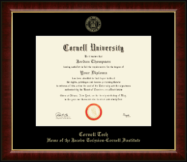 Cornell University diploma frame - Gold Embossed Diploma Frame in Murano