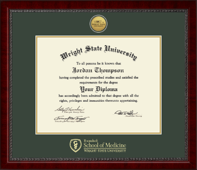 Wright State University diploma frame - Gold Engraved Medallion Diploma Frame in Sutton