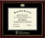 Wright State University diploma frame - Masterpiece Medallion Diploma Frame in Gallery