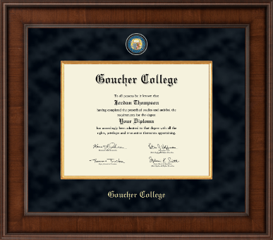 Goucher College diploma frame - Presidential Masterpiece Diploma Frame in Madison