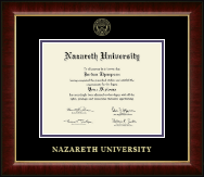 Nazareth University diploma frame - Gold Embossed Diploma Frame in Murano