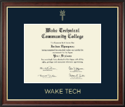 Wake Technical Community College diploma frame - Gold Embossed Diploma Frame in Studio Gold