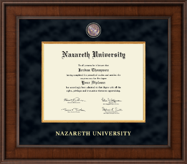 Nazareth University diploma frame - Presidential Masterpiece Diploma Frame in Madison