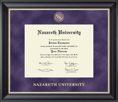 Nazareth University diploma frame - Regal Edition Diploma Frame in Noir