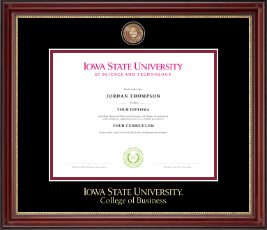 Iowa State University diploma frame - Masterpiece Medallion Diploma Frame in Kensington Gold
