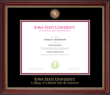 Iowa State University diploma frame - Masterpiece Medallion Diploma Frame in Kensington Gold