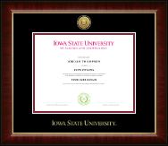 Iowa State University diploma frame - Gold Engraved Medallion Diploma Frame in Murano