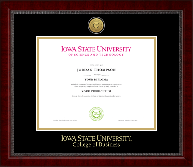 Iowa State University diploma frame - Gold Engraved Medallion Diploma Frame in Sutton