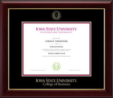 Iowa State University diploma frame - Gold Embossed Diploma Frame in Gallery