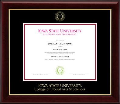 Iowa State University diploma frame - Gold Embossed Diploma Frame in Gallery