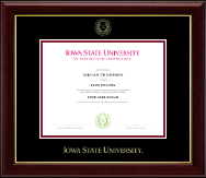 Iowa State University diploma frame - Iowa State Univ - Gold Embossed Diploma Frame in Gallery